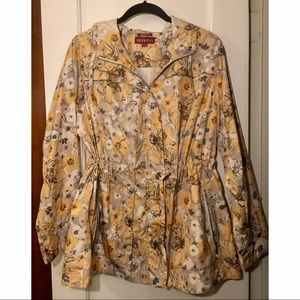 Yellow Floral Raincoat